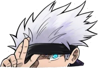 🙈 2d62d6b4 动漫, 角色, 五条, 咒术回战 whatsapp sticker