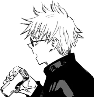 😧 cde8abb0 Gojo Satoru Jujutsu Kaisen 动漫, 漫画, 五条, 五条悟, 咒术回战, 眼镜, 角色 whatsapp sticker