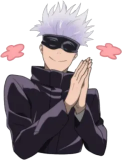 🥰 defb4d89 Satoru Gojo Jujutsu Kaisen 动漫, 漫画, 五条, 咒术回战 whatsapp sticker
