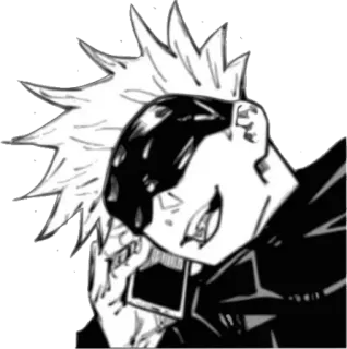 😄 f8a24d0a Satoru Gojo Jujutsu Kaisen 动漫, 漫画, 咒术回战, 五条悟, 角色 whatsapp sticker