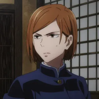 🎭 1951f90c Nobara Kugisaki Jujutsu Kaisen Anime, Chica, Seria, Expresión, Kugisaki whatsapp sticker