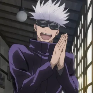 🎭 7e40ce95 Satoru Gojo Jujutsu Kaisen Anime, Manga, Gojo, Satoru, Jujutsu Kaisen, Personaje, Sonrisa whatsapp sticker