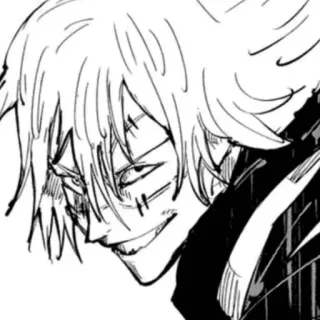 😁 39728ed6 Anime, Manga, Personage, Zwart-wit, Kunst, Illustratie telegram sticker