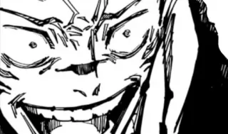 😸 47d4d2d6 Anime, Manga, Gek, Gezichtsuitdrukking, Zwart-wit telegram sticker