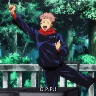 ☁️ 079336f1 O.P.P.! аниме, персонаж, весело whatsapp sticker