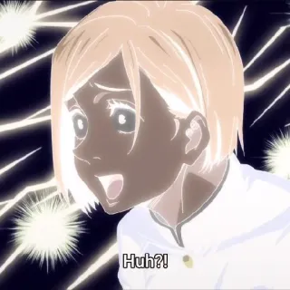 ☁️ 2a098172 Huh?! аниме, мультфильм, сюрприз, вопрос whatsapp sticker
