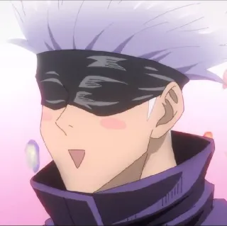 ☁️ 4b89e604 Gojo Satoru Jujutsu Kaisen Аниме, Годжо Сатору, Магическая битва, Манга, Милый, Счастливый whatsapp sticker