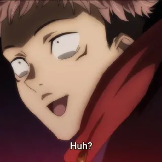 ☁️ 6a4f0616 Huh? аниме, вопрос, замешательство whatsapp sticker