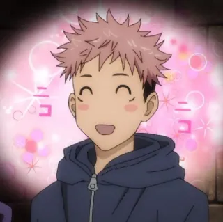 ☁️ aae08157 ニコ Аниме, Милый, Каваий, Улыбающийся whatsapp sticker