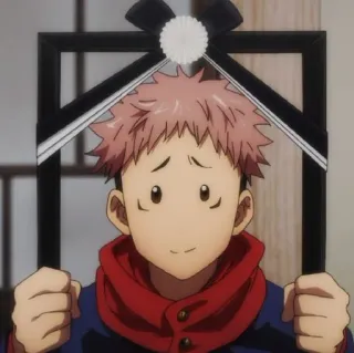 ☁️ e6eacec5 Yuji Itadori Jujutsu Kaisen Аниме, Манга, Персонаж, Jujutsu Kaisen, Юдзи Итадори whatsapp sticker