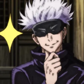 ☁️ ead3d37a Satoru Gojo Jujutsu Kaisen Аниме, Манга, Годжо, Сатору Годжо, Магическая битва whatsapp sticker