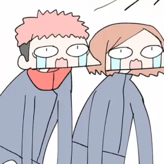 🤌 1265d44c Anime, Cartone animato, Triste, Pianto, Sticker telegram sticker