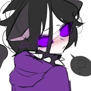 🤨 47ae2f3f Юльч
@lulukossh_tt 动漫风格, 卡通, 紫色, 动漫, 猫, 问题, 头像 telegram sticker