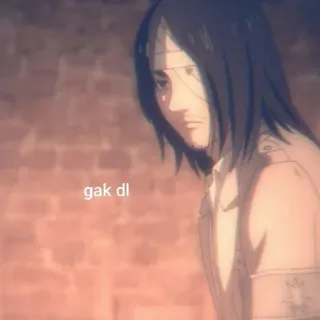 ☕ c534a84d Eren Yeager Attack on Titan gak dl อนิเมะ, ผ่าพิภพไททัน, เอเรน เยเกอร์, มังงะ, ตัวละคร whatsapp sticker