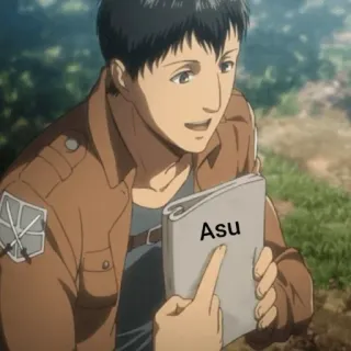 ☕ c7410b7a Asu อนิเมะ, ตัวละคร, หนังสือ, มังงะ whatsapp sticker