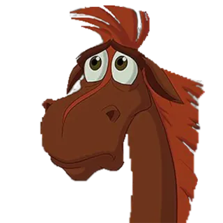 😭 309cc8fa лошадь, мультфильм, грустный, животное, лошадиный whatsapp sticker