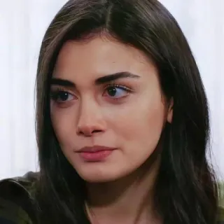 🍇 42fafb38 ผู้หญิง, ใบหน้า, ภาพเหมือน, ผมสีน้ำตาลเข้ม, ความงาม telegram sticker