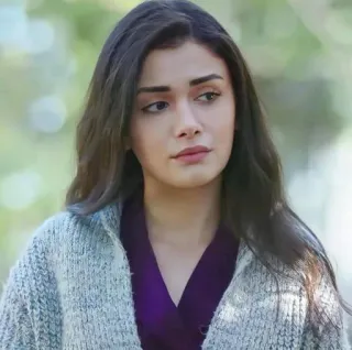 🍇 b3c25ca6 ผู้หญิง, ภาพเหมือน, คน, นักแสดง, ผมสีน้ำตาลเข้ม, เสื้อสเวตเตอร์ telegram sticker