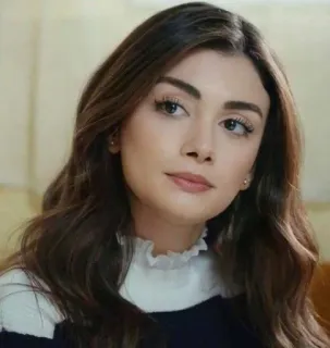 🍇 cd196f80 ผู้หญิง, ผมสีน้ำตาล, ภาพเหมือน, สวย, แฟชั่น telegram sticker