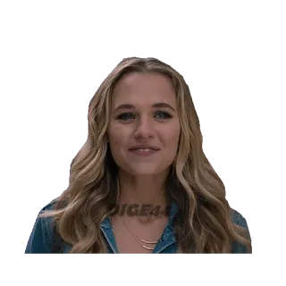 😀 0b414d4b DIGE44 wanita, pirang, potret, orang, wajah, gadis whatsapp sticker