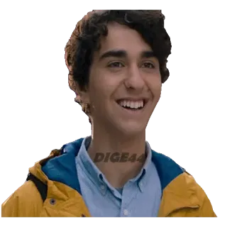 😄 381a3db2 dige44 orang, senyum, pria, rambut keriting, dige44, pakaian whatsapp sticker