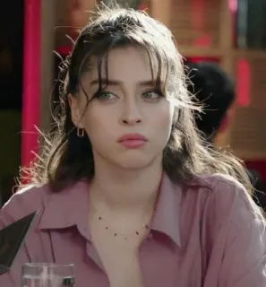 🍓 2e4d5c37 ผู้หญิง, ภาพเหมือน, บุคคล, ผู้หญิง, เพศหญิง, ใบหน้า telegram sticker