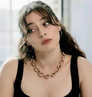 🍓 deec25bd ผู้หญิง, ภาพเหมือน, สร้อยคอ, ต่างหู, คน, ผมสีน้ำตาล telegram sticker