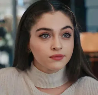 🍓 fe3e00a3 ผู้หญิง, ภาพเหมือน, สาว, ใบหน้า, เด็กผู้หญิง, ผมสีน้ำตาลเข้ม telegram sticker