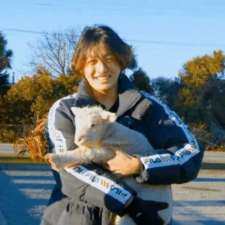 🐰 180e9833 แกะ, ลูกแกะ, สัตว์, น่ารัก, ฤดูหนาว, เสื้อแจ็คเก็ต, ภาพเหมือน telegram sticker