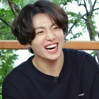 🥊 a5d0ba33 Jungkook kpop, singer, idol, happy, smile, boy, person whatsapp sticker