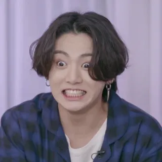 🥊 a7ff0501 Jungkook kpop, singer, idol, funny face, celebrity, artist whatsapp sticker