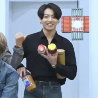 😀 0ef3375d Jungkook K-Pop, Sänger, männlich, Promi, BTS whatsapp sticker