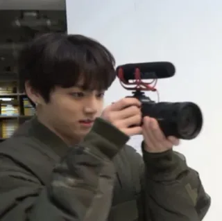 🤓 73f47f35 Mann, Kamera, Videografie, Fotografie, Vlogging whatsapp sticker