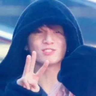 🦕 c9a7d814 person, hoodie, handzeichen, friedenszeichen whatsapp sticker