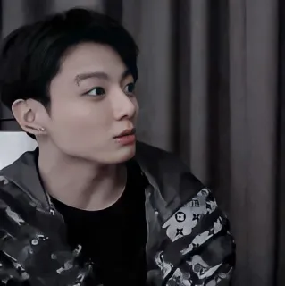 🌑 32ae8b84 Jungkook Jungkook, BTS, K-pop, cantor, ídolo whatsapp sticker