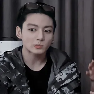 🌑 6664c6cd Jungkook K-pop, BTS, Jungkook, Cantor, Ídolo, Celebridade whatsapp sticker