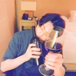 🐇 048706a0 вино, алкоголь, выпивка, красное вино, бокал, бутылка telegram sticker