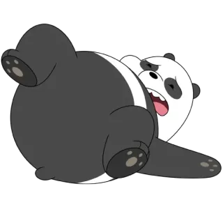 ✈️ 4e849dc0 Panda We Bare Bears Dessin animé, Panda, Ours pour un et un pour t'ours, Animal telegram sticker