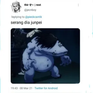 🫂 920ef5cc Junpei serang dia junpei Anime, Screenshot, Jujutsu Kaisen, Monster telegram sticker