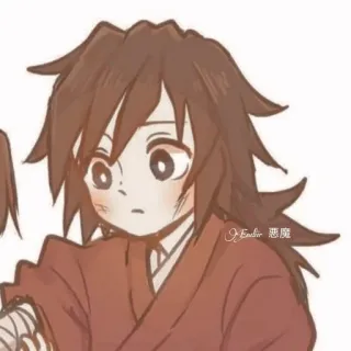 😖 001baaf2 Giyu Tomioka Demon Slayer 애니메이션, 만화, 귀멸의 칼날, 토미오카 기유 telegram sticker