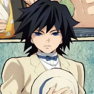 🤩 2a8e568d Giyu Tomioka Demon Slayer 애니메이션, 귀멸의 칼날, 토미오카 기유, 캐릭터, 만화, 망가 telegram sticker