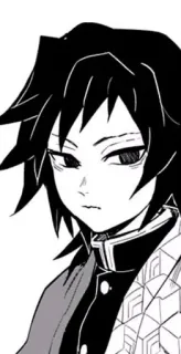 💋 3210aa83 Giyu Tomioka Demon Slayer 애니메이션, 만화, 귀멸의 칼날, 토미오카 기유, 캐릭터, 일러스트 telegram sticker