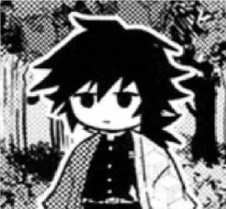 😕 3bea746a Giyu Tomioka Demon Slayer 애니, 귀멸의 칼날, 토미오카 기유, 치비, 만화 telegram sticker