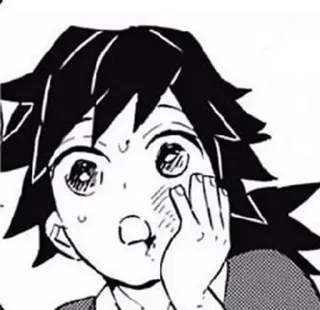 🥹 783f04d1 Giyu Tomioka Demon Slayer 애니메이션, 귀멸의 칼날, 토미오카 기유, 만화, 팬아트 telegram sticker