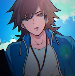 💗 d350a207 애니메이션, 만화, 캐릭터, 인물 사진, 소년, 남자, 파란 자켓 telegram sticker