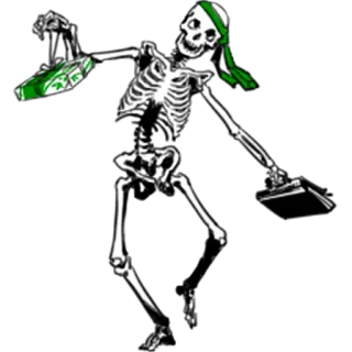 📚 78fd6b73 skeleton, guns, pirate, violence, skull telegram sticker