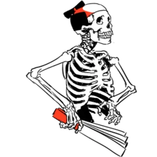 😏 ae5f5517 skeleton, gun, violence, military, war, skeleton, death, bones telegram sticker