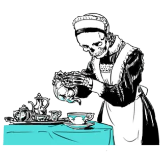 Груда костей 6 @nyasticks telegram stickers