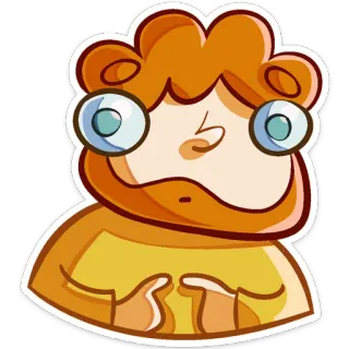 😅 48bebdd6 cartoon, character, funny, expression, emoticon whatsapp sticker