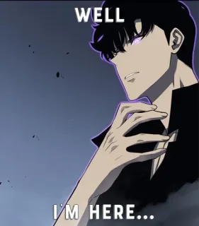 ☠ 680eb9ce Sung Jin-Woo Solo Leveling WELL
I'M HERE... Anime, Sung Jin-Woo, Solo Leveling, Manhwa, Personagem, Bem, aqui estou, Estou aqui telegram sticker
